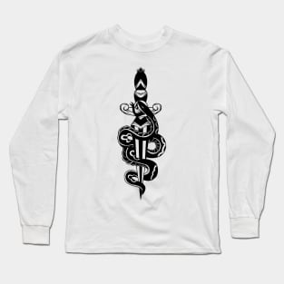 old school snake tattoo Long Sleeve T-Shirt